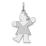 Load image into Gallery viewer, Sterling Silver Kiss Kid Charm Pendant