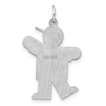 Load image into Gallery viewer, Sterling Silver Kiss Kid Charm Pendant