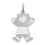 Load image into Gallery viewer, Sterling Silver Kid Charm Pendant Girl