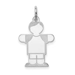 Load image into Gallery viewer, Sterling Silver Kid Charm Pendant Boy