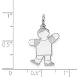 Load image into Gallery viewer, Sterling Silver Kid Charm Pendant Boy