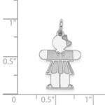 Load image into Gallery viewer, Sterling Silver Kid Charm Pendant Girl