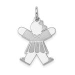Load image into Gallery viewer, Sterling Silver Kid Charm Pendant Girl