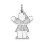Load image into Gallery viewer, Sterling Silver Kid Charm Pendant Girl
