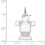 Load image into Gallery viewer, Sterling Silver Kid Charm Pendant