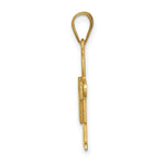 Load image into Gallery viewer, 14K Yellow Gold Solid Satin Engravable Boy Charm