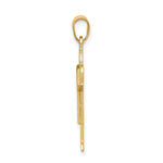 Load image into Gallery viewer, 14K Yellow Gold Solid Satin Engravable Boy Charm