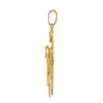 Load image into Gallery viewer, 14K Yellow Gold Big Boy & Little Girl Engravable Charm Pendant