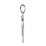 Load image into Gallery viewer, 14K White Gold Small Boy w/Hat on Left Engravable Charm Pendant