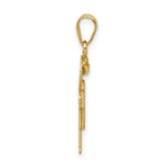 Load image into Gallery viewer, 14K Yellow Gold Solid Engravable Boy with Hat on Right Charm 25mm length