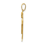Load image into Gallery viewer, 14K Yellow Gold Solid Engravable Boy with Hat on Left Charm 30mm length