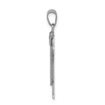 Load image into Gallery viewer, 14K White Gold Medium Boy with Hat on Left Engravable Charm
