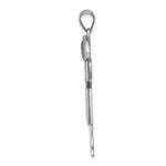 Load image into Gallery viewer, 14K White Gold Large Boy with Hat on Right Engravable Charm