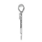 Load image into Gallery viewer, 14K White Gold 0.15-Carat Diamond Girl The Kids Pendant