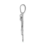Load image into Gallery viewer, 14K White Gold 0.15-Carat Diamond Girl The Kids Pendant