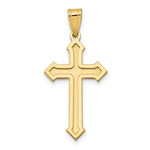 Load image into Gallery viewer, 14K Yellow Gold Passion Cross Pendant 30mm length