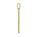 Load image into Gallery viewer, 14K Yellow Gold Passion Cross Pendant 30mm length