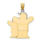 Load image into Gallery viewer, 14K Two-tone Gold Big Boy & Little Boy Engravable Charm Pendant