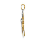 Load image into Gallery viewer, 14K Two-tone Gold Big Boy & Little Boy Engravable Charm Pendant
