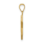 Load image into Gallery viewer, 14K Yellow Gold Star of David Pendant 25mm length