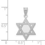 Load image into Gallery viewer, 14K White Gold Star of David Pendant