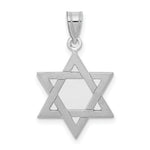 Load image into Gallery viewer, 14K White Gold Star of David Pendant