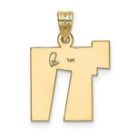 Load image into Gallery viewer, 14K Two-tone Gold Solid Satin Chai Charm