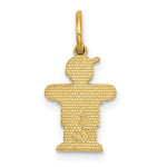 Load image into Gallery viewer, 14K Yellow Gold Mini Boy Charm Pendant