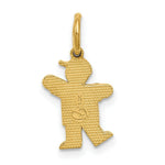 Load image into Gallery viewer, 14K Yellow Gold Mini Boy Charm Pendant