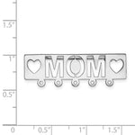 Load image into Gallery viewer, 14K White Gold Mom Pin