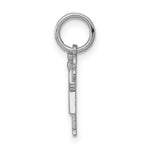 Load image into Gallery viewer, 14K White Gold Mini Girl Charm Pendant