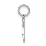 Load image into Gallery viewer, 14K White Gold Mini Boy Charm Pendant