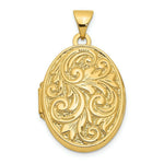 Load image into Gallery viewer, 14K Yellow Gold Love you always Reversible Locket 28x21mm