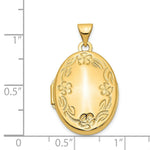 Load image into Gallery viewer, 14K Yellow Gold Hand Engraved Locket 30x21mm