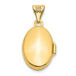 Load image into Gallery viewer, 14K Yellow Gold Plain Polished Oval Locket 20x13mm
