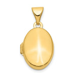 Load image into Gallery viewer, 14K Yellow Gold Plain Polished Oval Locket 20x13mm