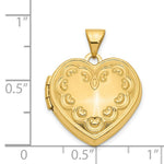 Load image into Gallery viewer, 14K Yellow Gold Domed Heart Locket 23x18mm