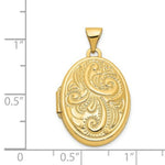 Load image into Gallery viewer, 14K Yellow Gold Domed Oval Locket 29x21mm