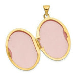 Load image into Gallery viewer, 14K Yellow Gold Polished Domed Oval Locket 34x26mm