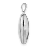 Load image into Gallery viewer, 14K White Gold Domed Heart Locket 24x19mm