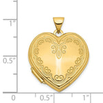 Load image into Gallery viewer, 14K Yellow Gold Heart Locket 26x22mm