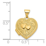 Load image into Gallery viewer, 14K Yellow Gold Heart Locket 20x15mm