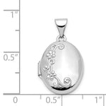 Load image into Gallery viewer, 14K White Gold Locket 24x17mm