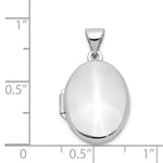 Load image into Gallery viewer, 14K White Gold Polished Locket 25x17mm