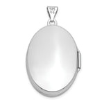 Load image into Gallery viewer, 14K White Gold Polished Domed Locket 34x26mm