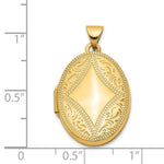 Load image into Gallery viewer, 14K Yellow Gold Oval Locket 30x21mm