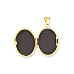 Load image into Gallery viewer, 14K Yellow Gold Footprints Locket 25x17mm