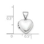 Load image into Gallery viewer, 14K White Gold Polished Heart-Shaped Locket 15x10mm