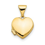 Load image into Gallery viewer, 14K Yellow Gold Plain Heart Locket 15x10mm