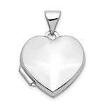 Load image into Gallery viewer, 14K White Gold Polished Heart-Shaped Locket 21x15mm